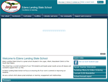 Tablet Screenshot of edenslandingss.eq.edu.au