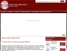 Tablet Screenshot of mtcottonss.eq.edu.au