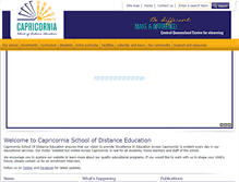 Tablet Screenshot of capricorniasde.eq.edu.au