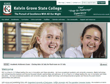 Tablet Screenshot of kelvingrovesc.eq.edu.au