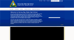 Desktop Screenshot of herveybayshs.eq.edu.au