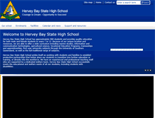 Tablet Screenshot of herveybayshs.eq.edu.au