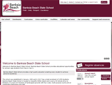 Tablet Screenshot of banksiabeachss.eq.edu.au