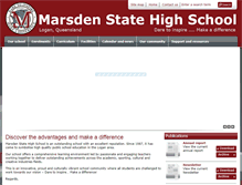 Tablet Screenshot of marsdenshs.eq.edu.au