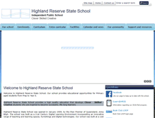 Tablet Screenshot of highlandreservess.eq.edu.au