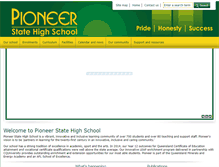 Tablet Screenshot of pioneershs.eq.edu.au