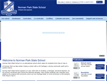 Tablet Screenshot of normanparkss.eq.edu.au