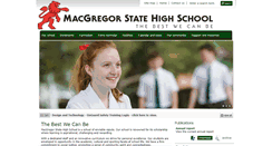 Desktop Screenshot of macgregorshs.eq.edu.au