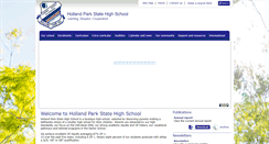 Desktop Screenshot of hollparkshs.eq.edu.au